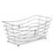 Simplify Wire Towel Basket with Chrome Ball Feet